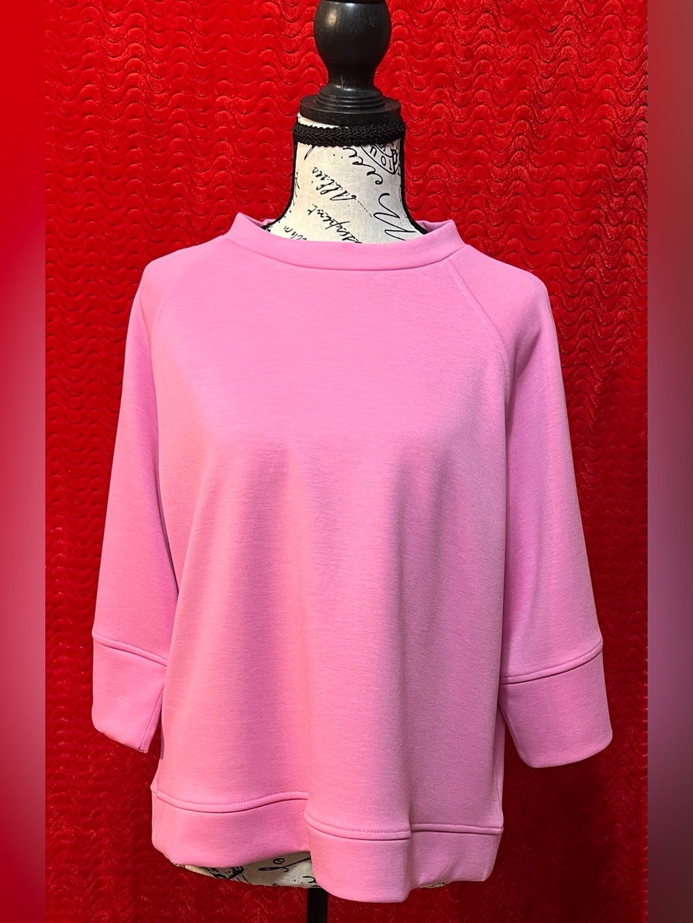 Zenana Outfitters Bubblegum Pink Relaxed Boatneck Sweatshirt